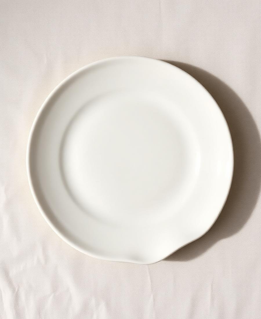 Prato Ondulado Marfim